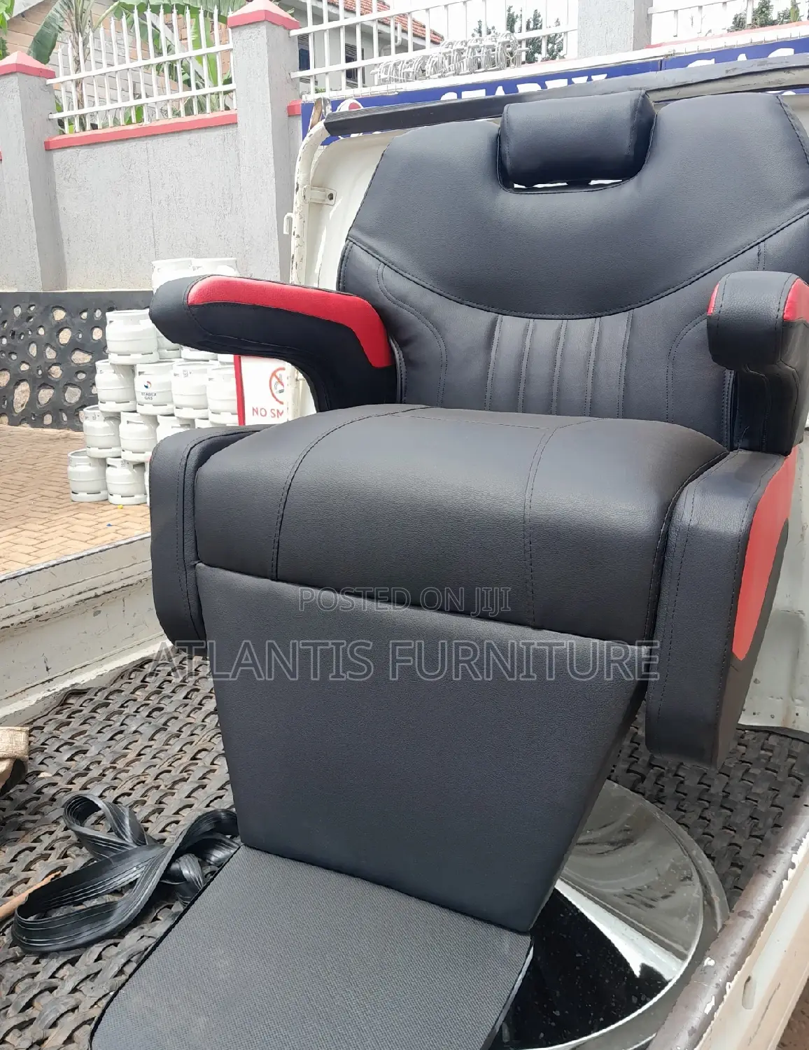 Red and Black Saloon Chairs
