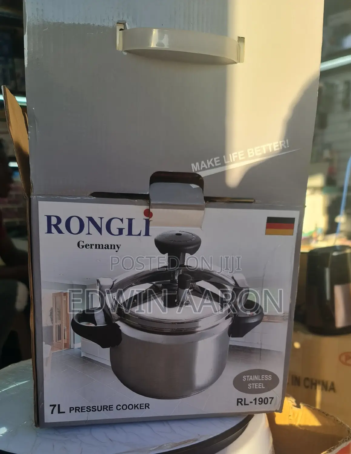 Rongli Stainless Steel Pressure Cooker 7L