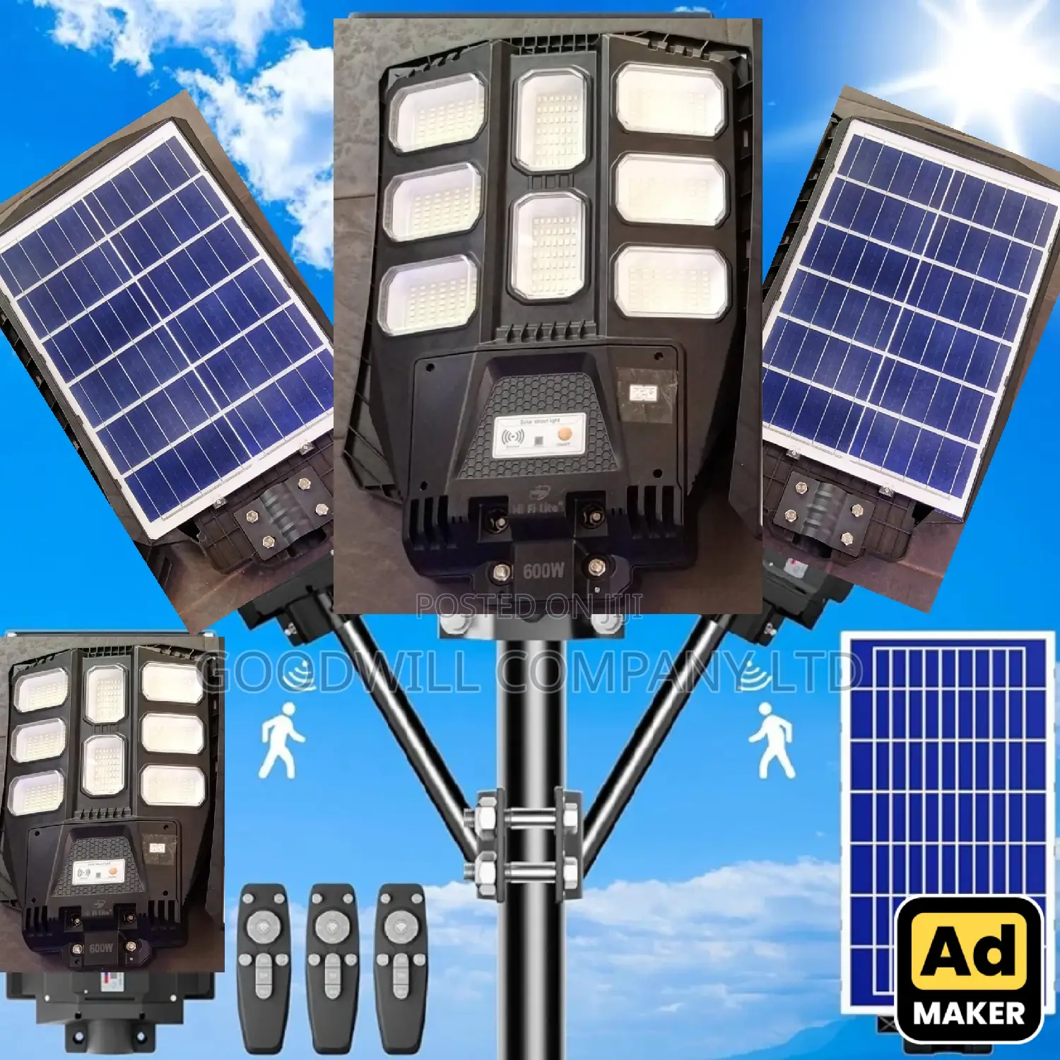 600w Solar Security Light Green Power Class A