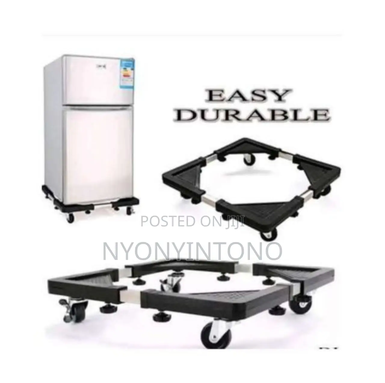 Strong and Easy to Use Fridge and Washing Machine Stand.