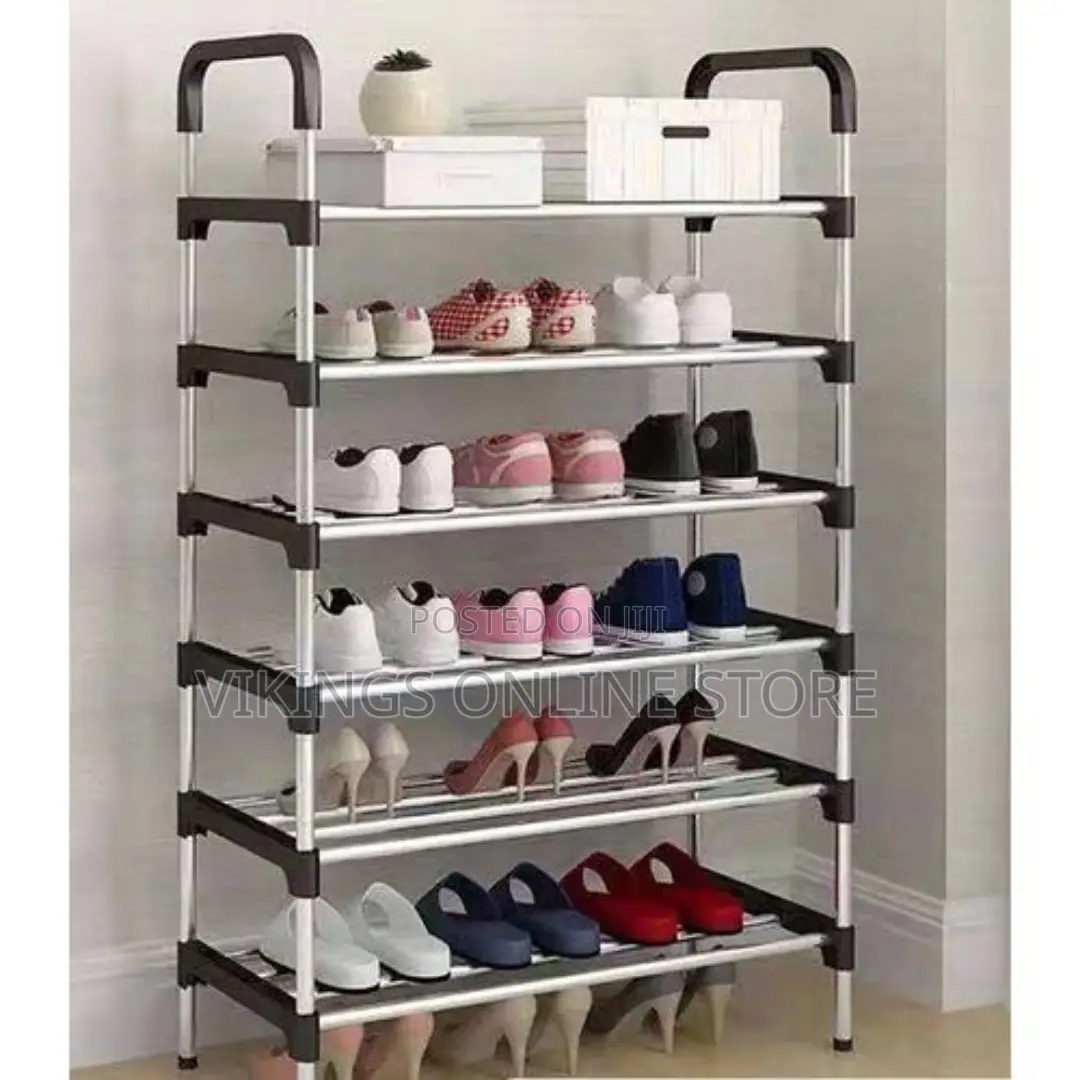 6tier Shoe Organizers Shoe Racks Organizer - Black