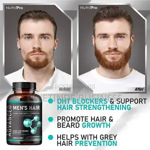 Photo - Hair,Beard Growth Supplement Gray Hair Treatment.120 Caps