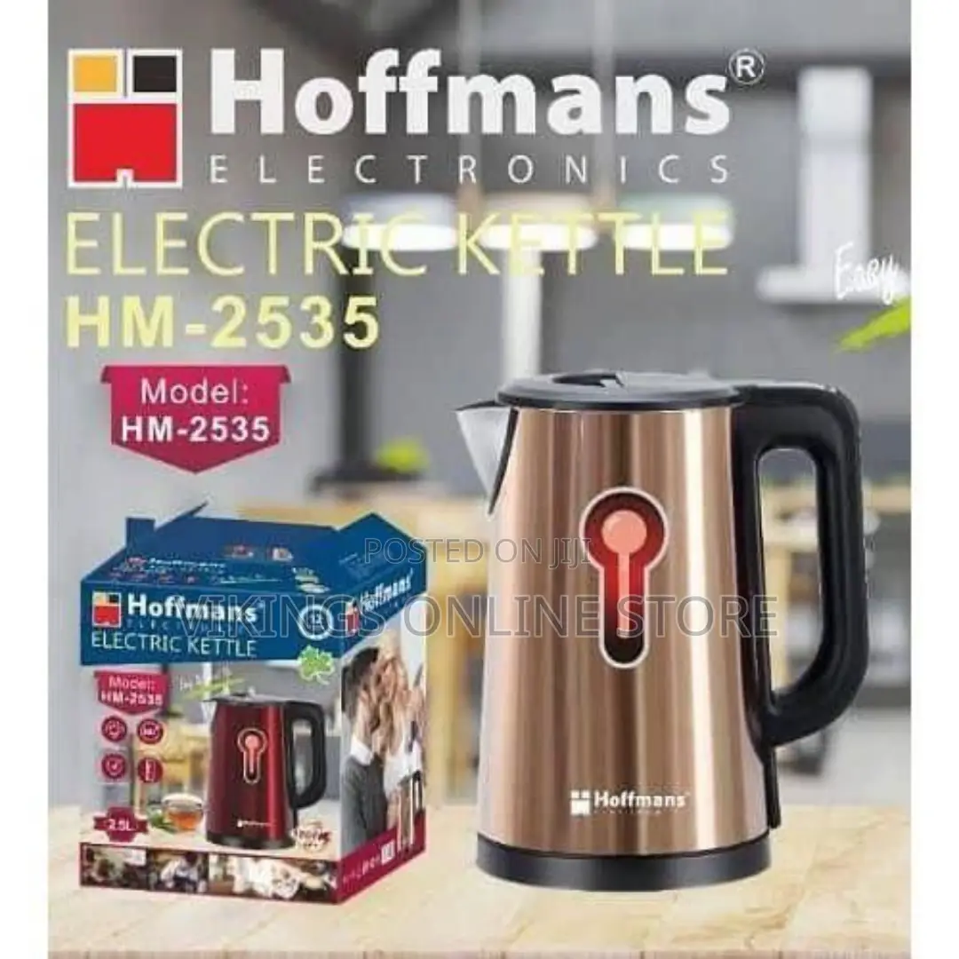 Hoffmans Electric Kettle Fast Boiling 2.5L - Gold