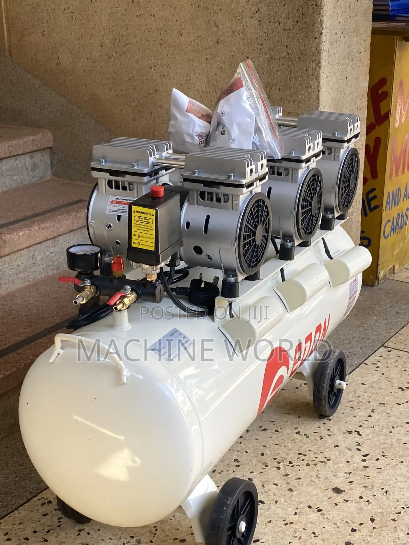 Air Compressor 100 Litres (Noise Free) (Oil Free) NEW MODEL