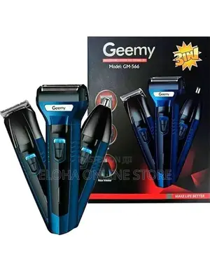 Geemy Rechargeable Shaver and Trimmer Set GM-566