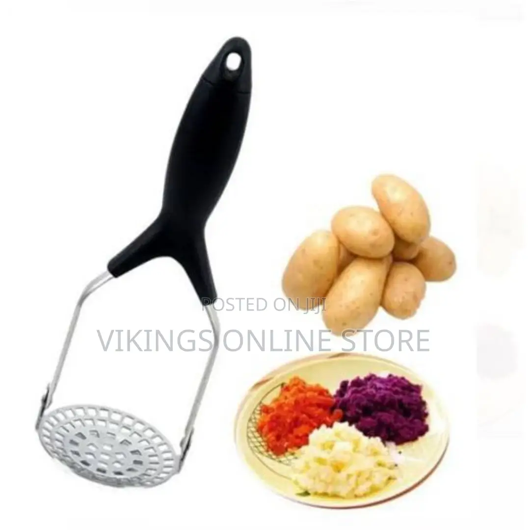 Steel Potato Masher - Silver