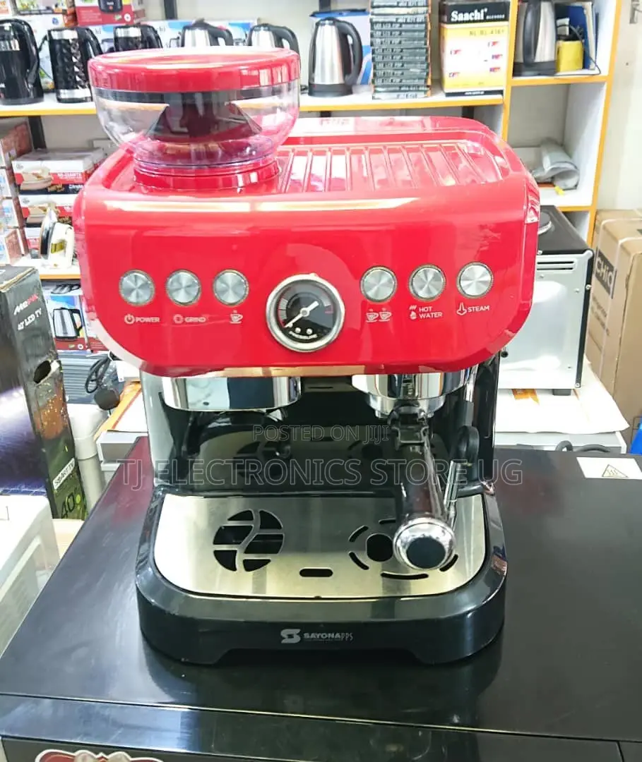 Sayoonapps Commercial Coffee Machine With a Grinder