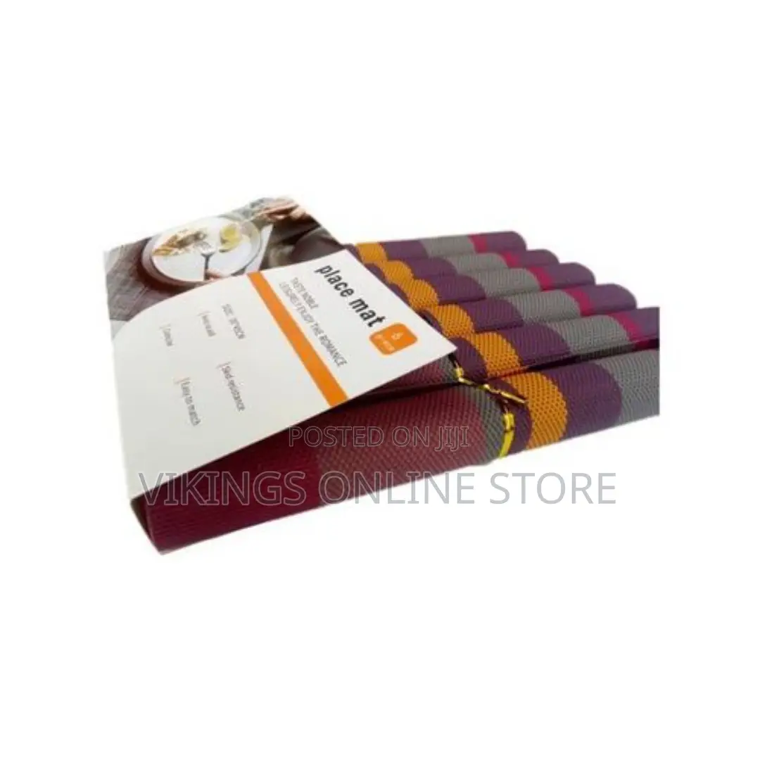 6 PCS Table Place Mats - Multicolour