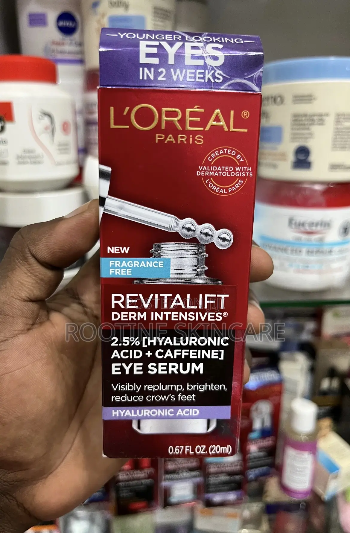 L'oreal Revitalift 2.5% Hyaluronic Acid +Caffeine Eye Serum