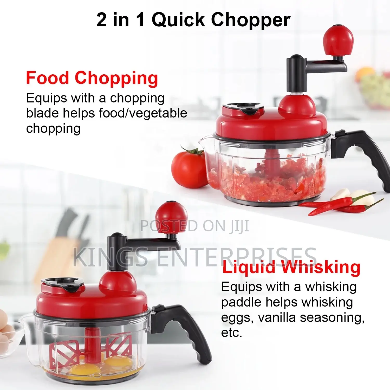 2 In 1 Manual Food Chopper