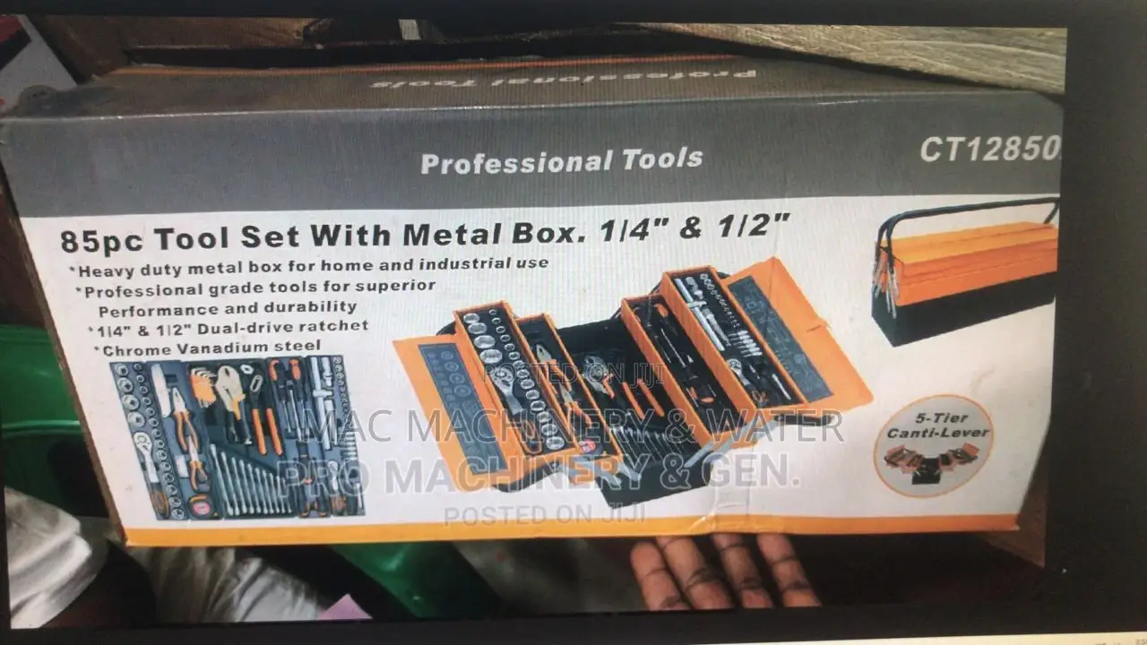 Tool Set With Metal Box 85 Pieces