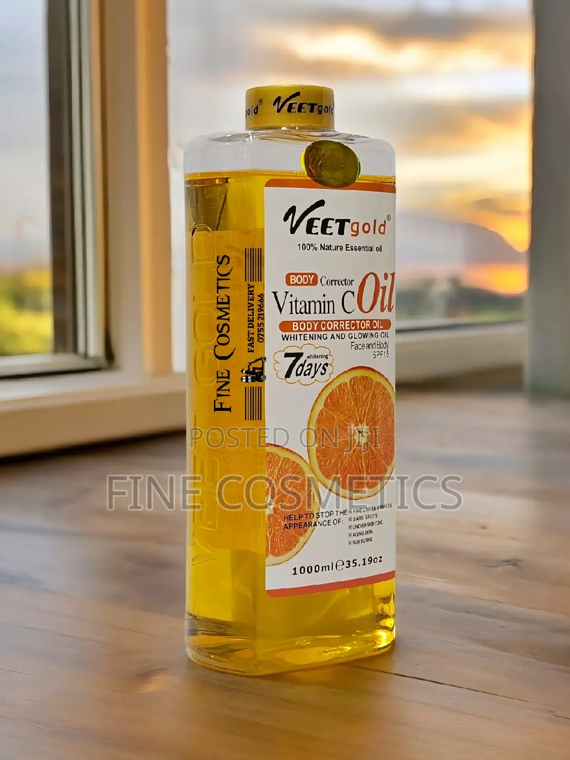 VEETGOLD VITAMIN C OIL | 7days Whitening Glowing Body Oil.