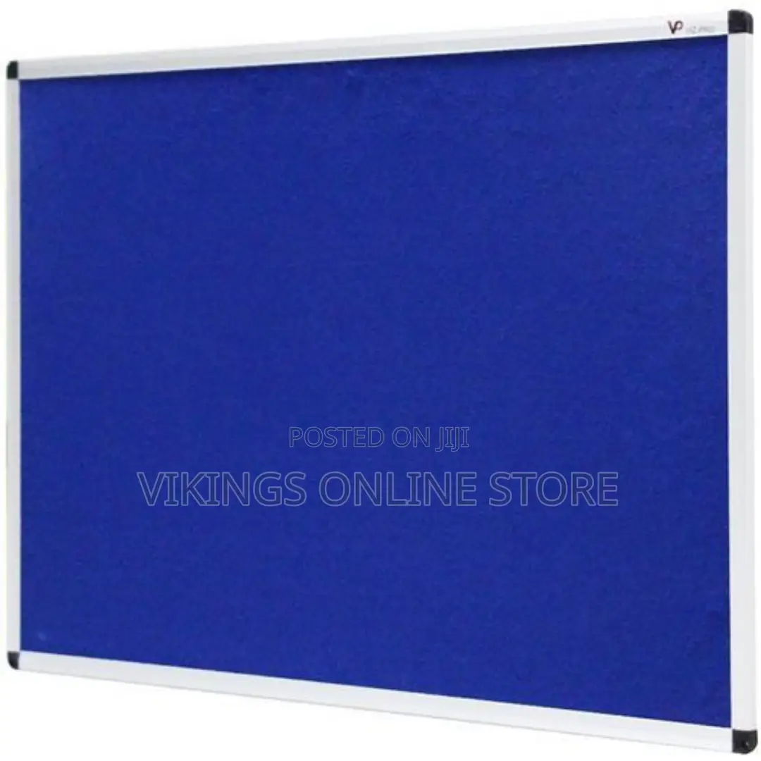 Notice Board - White,Blue 120cm by 90cm