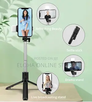 4 in 1 Selfie Stick Tripod With Light