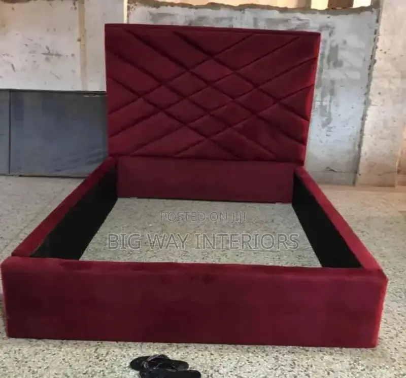 5by6 Maroon Fabric Bed