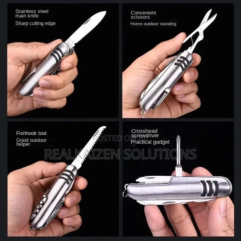 12 In 1 Stainless Steel Multifunctional Swiss Knife Tool