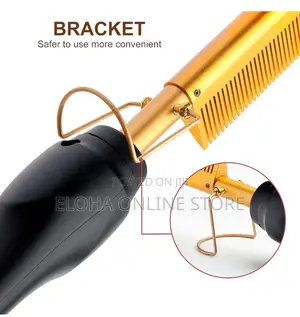 Portable Electric Hot Comb Hair Straightener