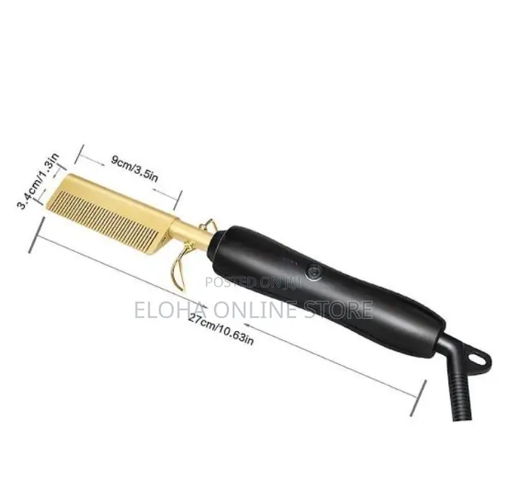 Portable Electric Hot Comb Hair Straightener