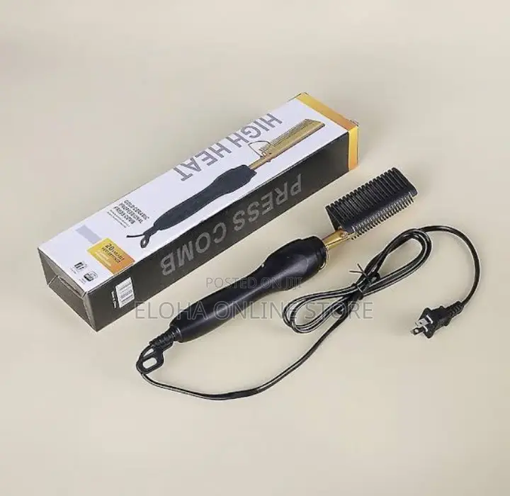 Portable Electric Hot Comb Hair Straightener