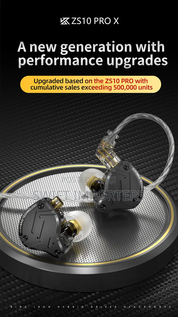 In Ear Stage Monitor KZ ZS10 Pro X 10 Drivers Iems Inears