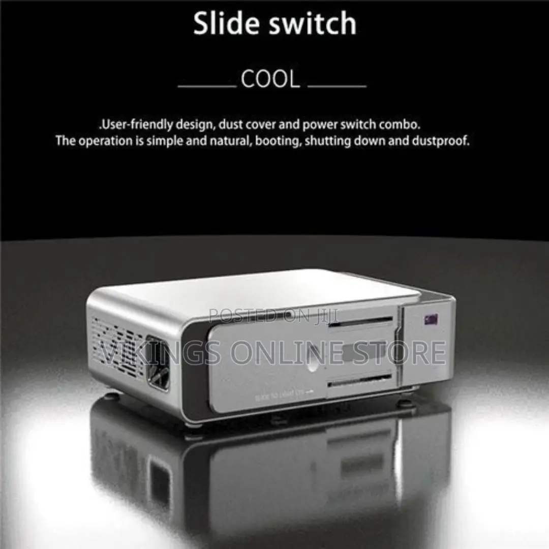 Projector 3000lumens Max 200 "HD Large Screen HDMI USB VGA