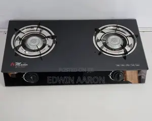 Electro Master Glass Double Gas Cooker ( 2 Burners)