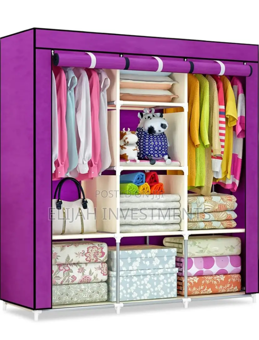 3 Column Wardrobe With Woden Frame