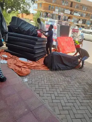 Mattress Covered by Leather Cover.4*6*6inches.( Black)