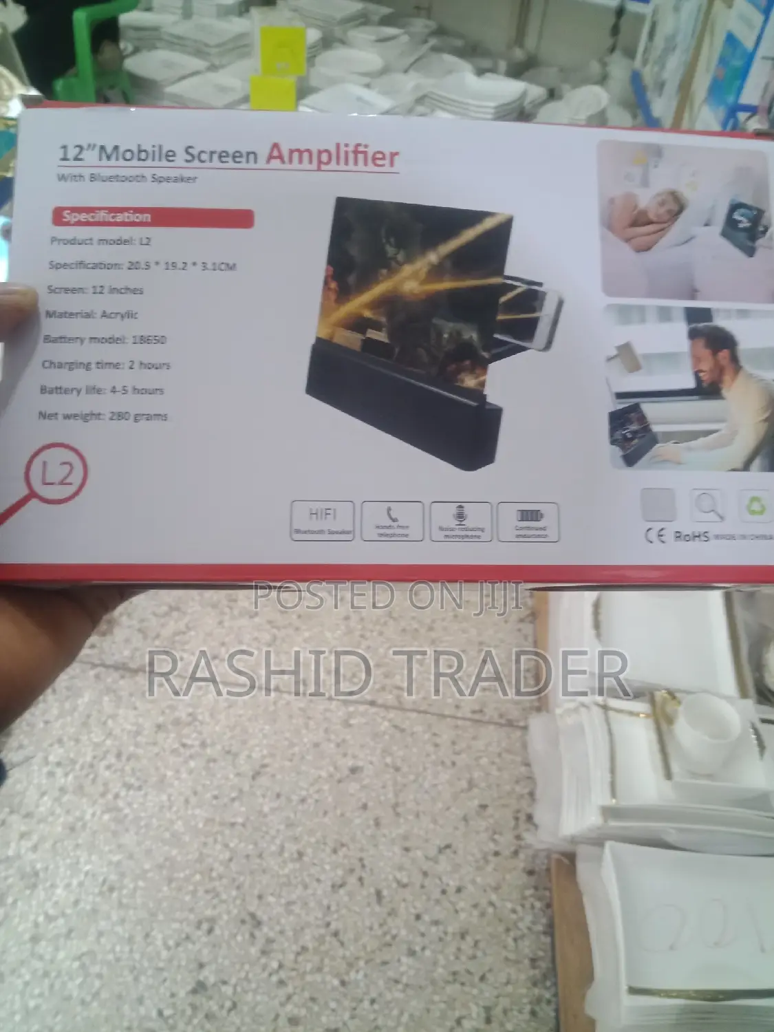 Mobile Screen Amplifier With Blue Tooth