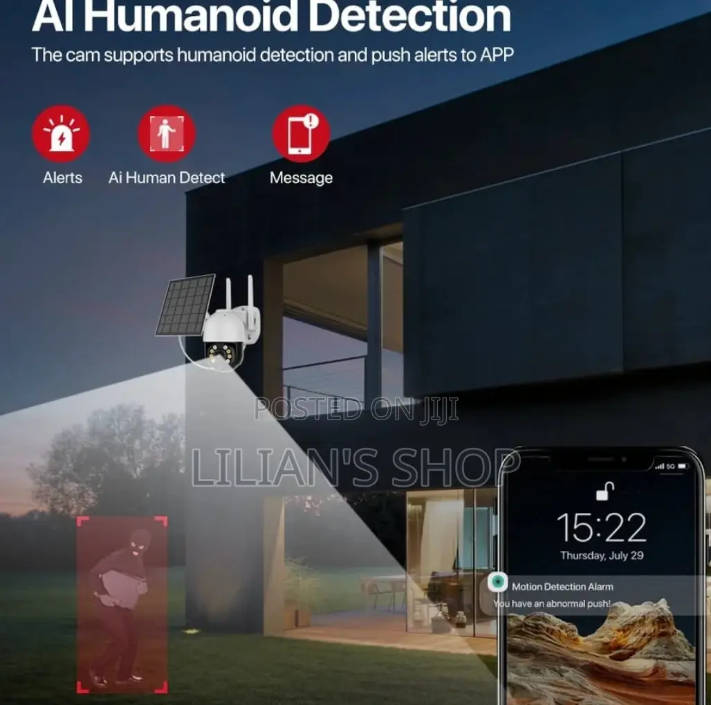 4G Sim Card Solar Wireless Outdoors Servillance Camera