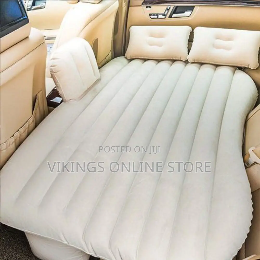 Inflatable Car Air Bed Mattress With 2 Pillows,