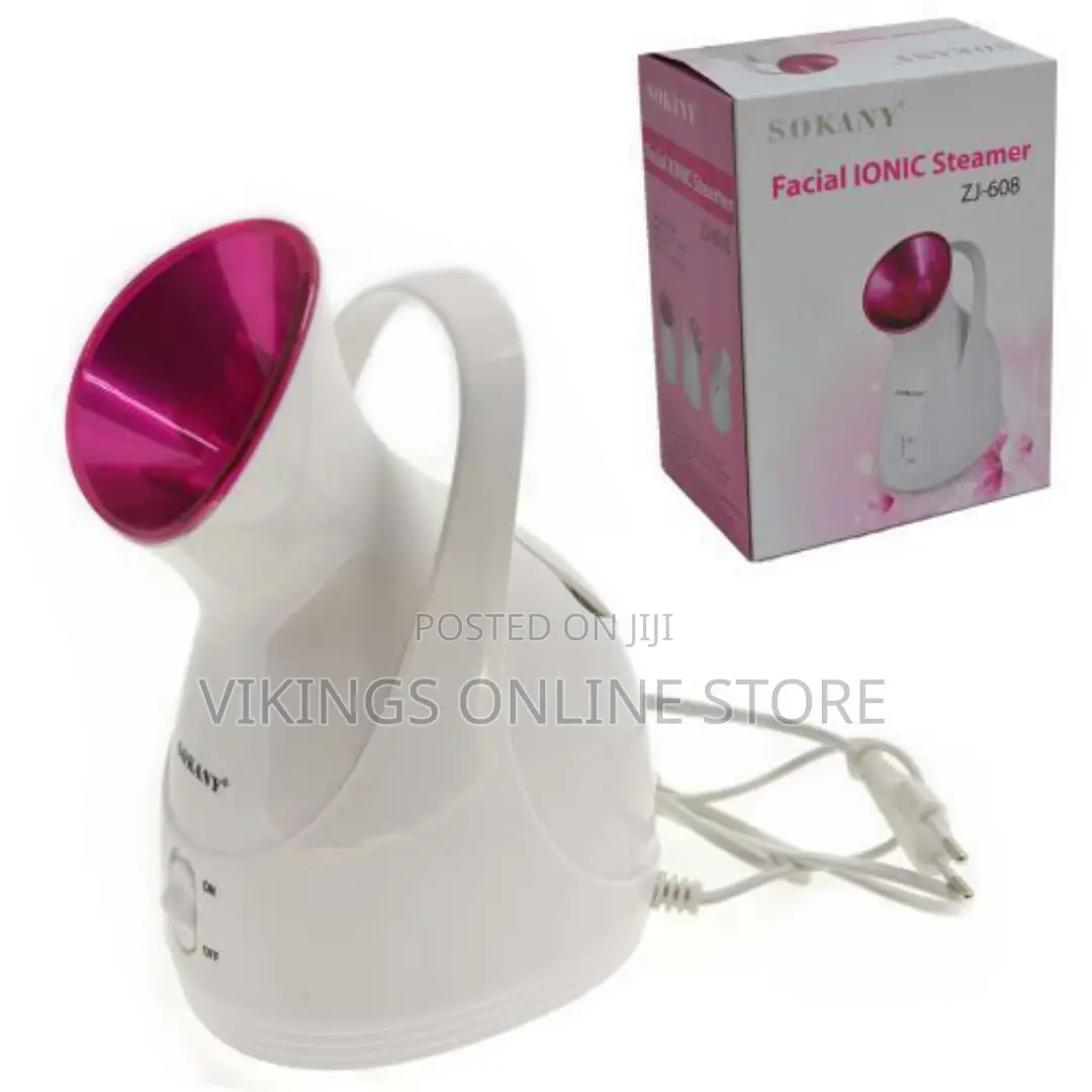 Sokany Facial Ionic Steamer-White,Black,Pink