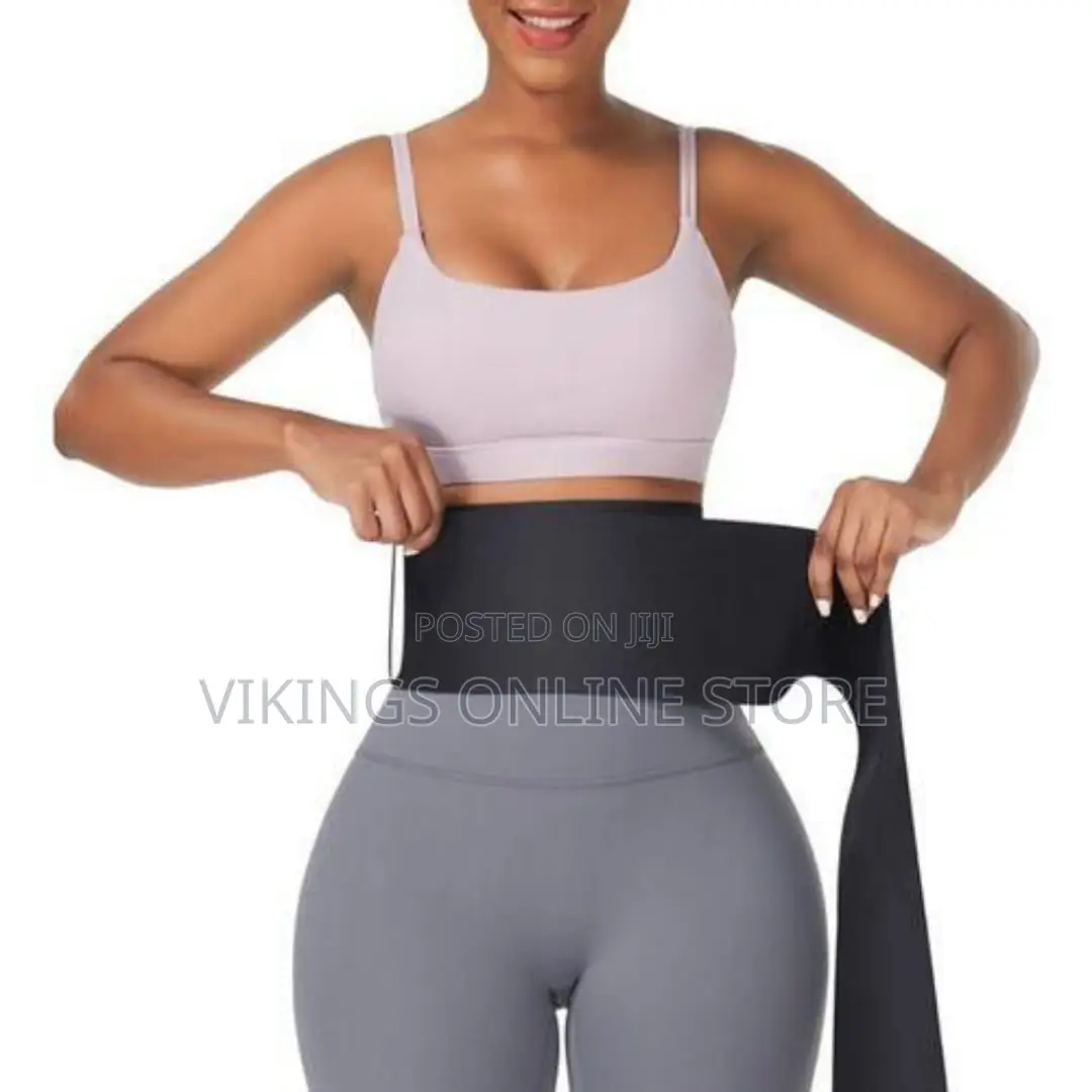 Waist Trainer Belt Compression Fat Tummy Trimmer, Black