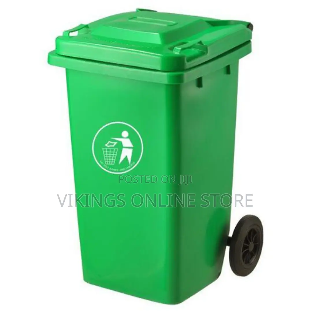Outdoor 100L Household Waste Bin- Green