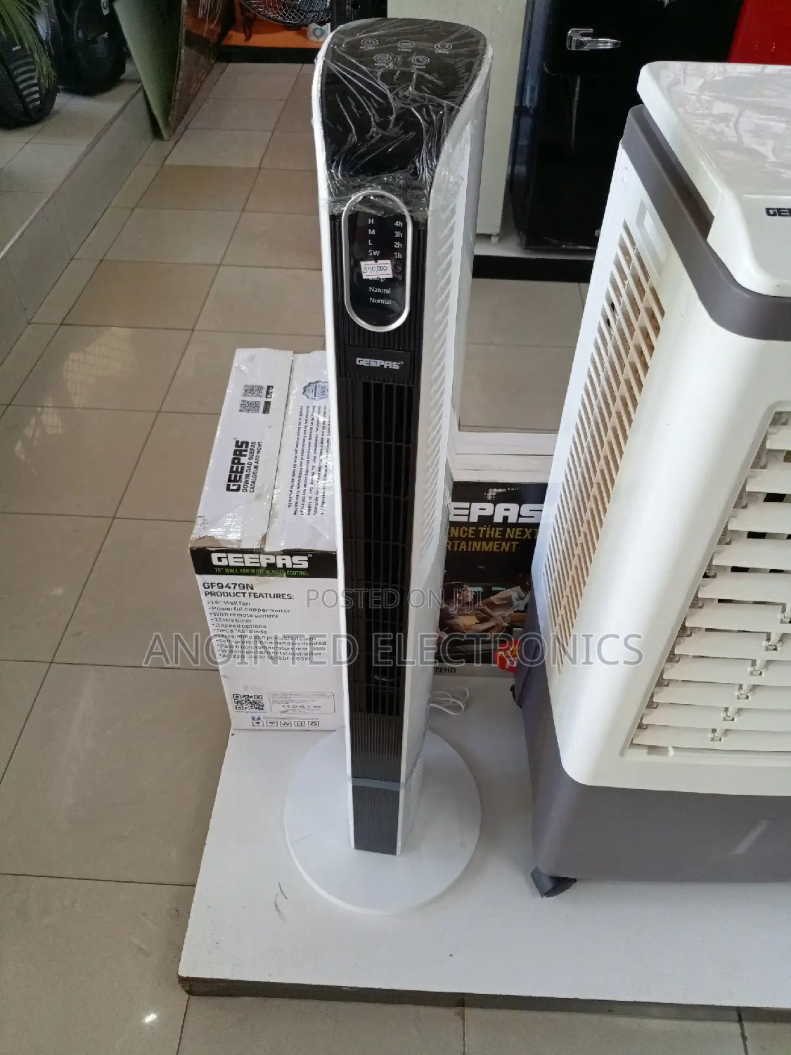 Tower Fans Geepas With a Remote