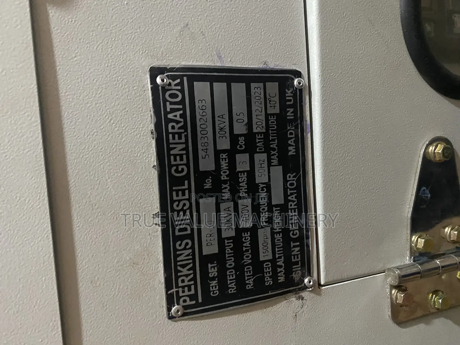 Generator Perkins Uk 30 Kva