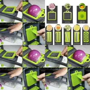 Plastic 8 in 1 Vegetable Chopper