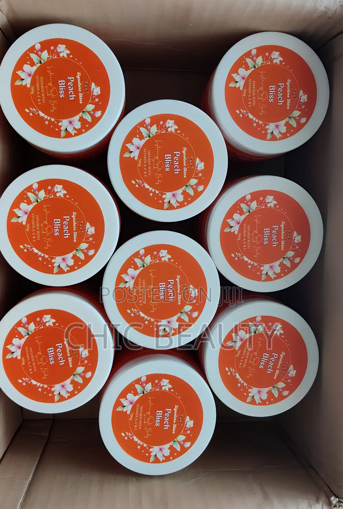 Peach Bliss Skin Lightening Salt Body Scrub 700g