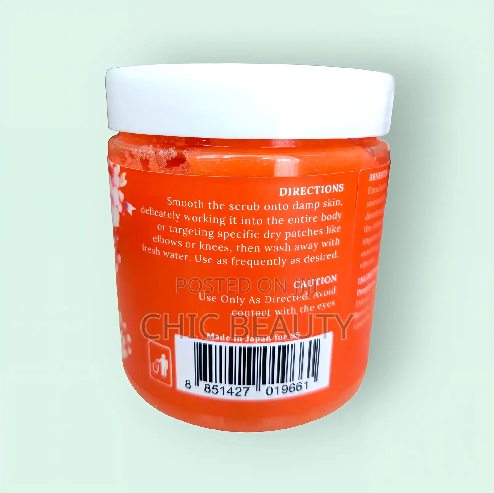 Peach Bliss Skin Lightening Salt Body Scrub 700g