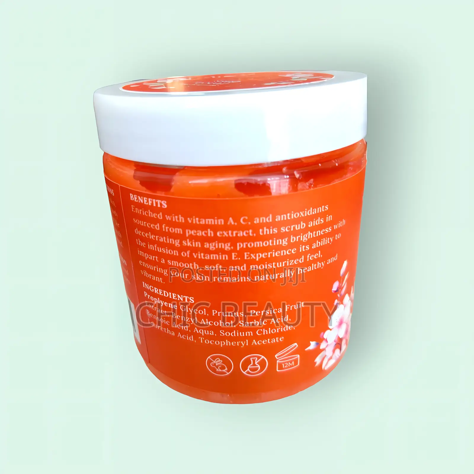 Peach Bliss Skin Lightening Salt Body Scrub 700g