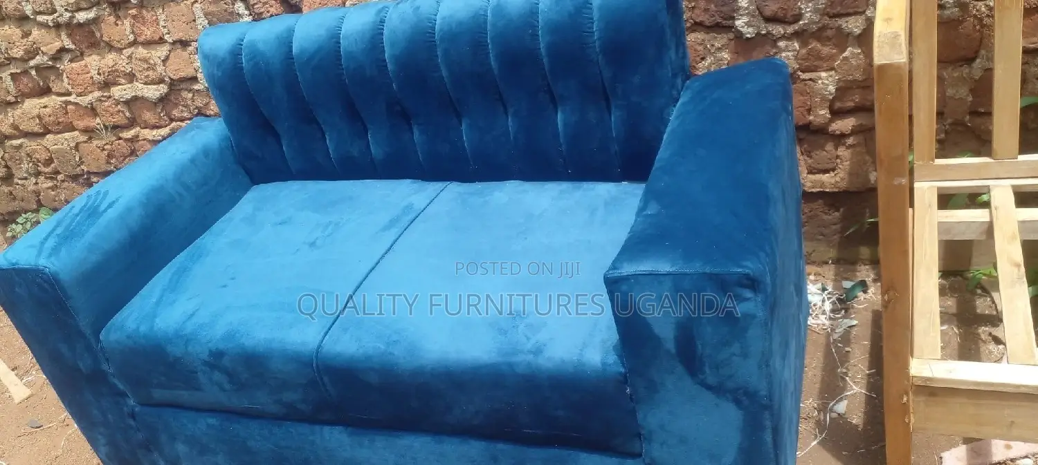 2 Seater Sofa Seat in Blue Colour