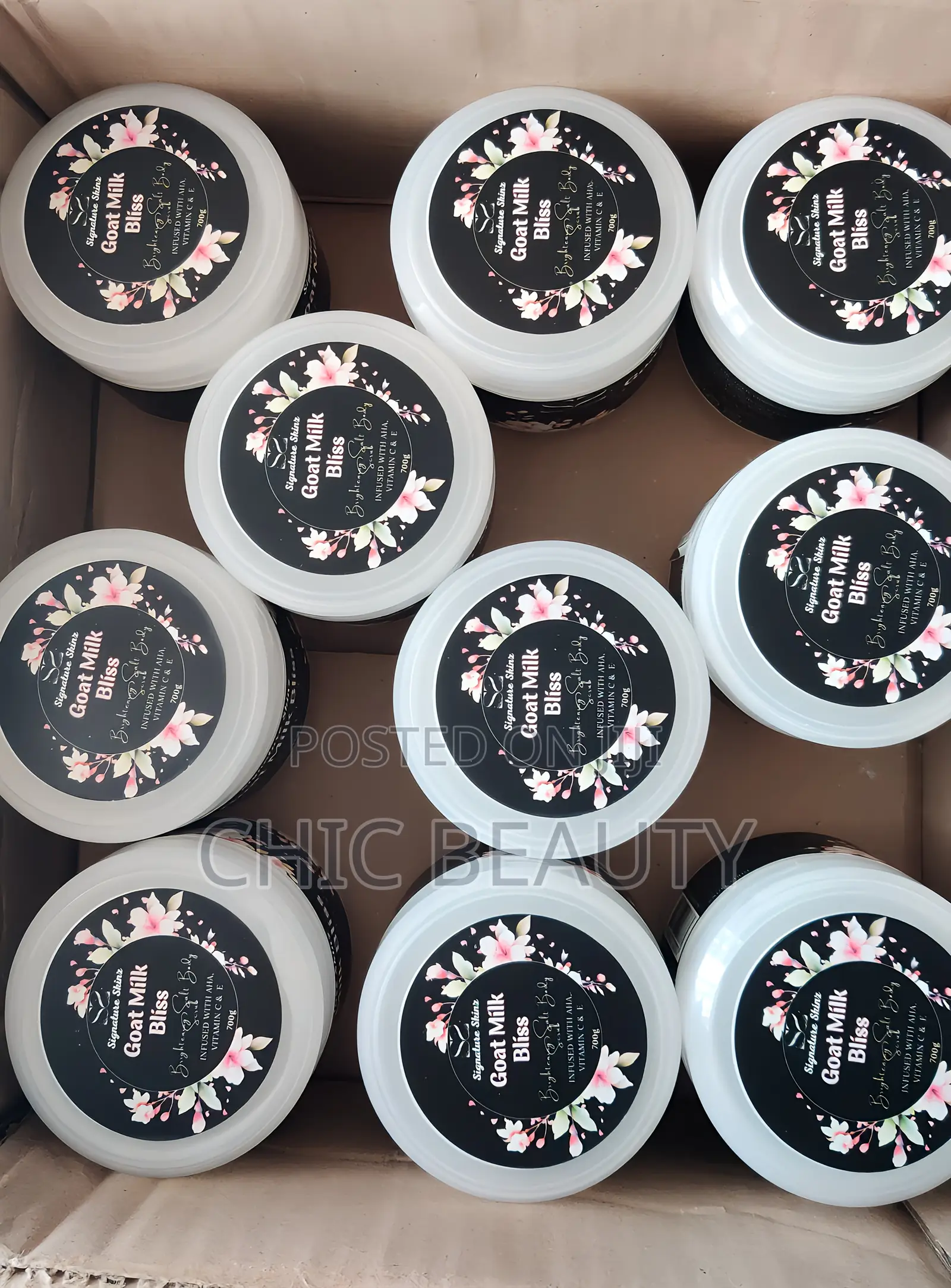 Goat Milk Bliss Skin Brightening Salt Body Scrub 700g