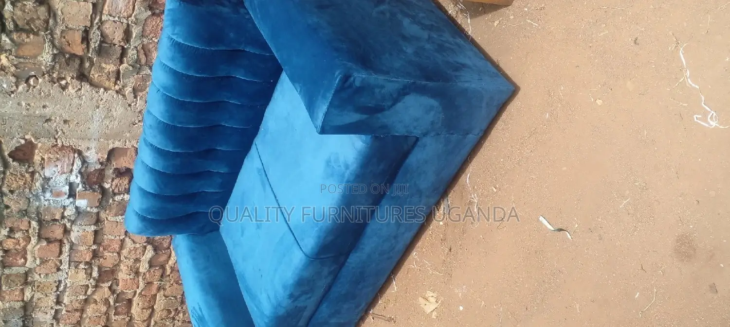 2 Seater Sofa Seat in Blue Colour