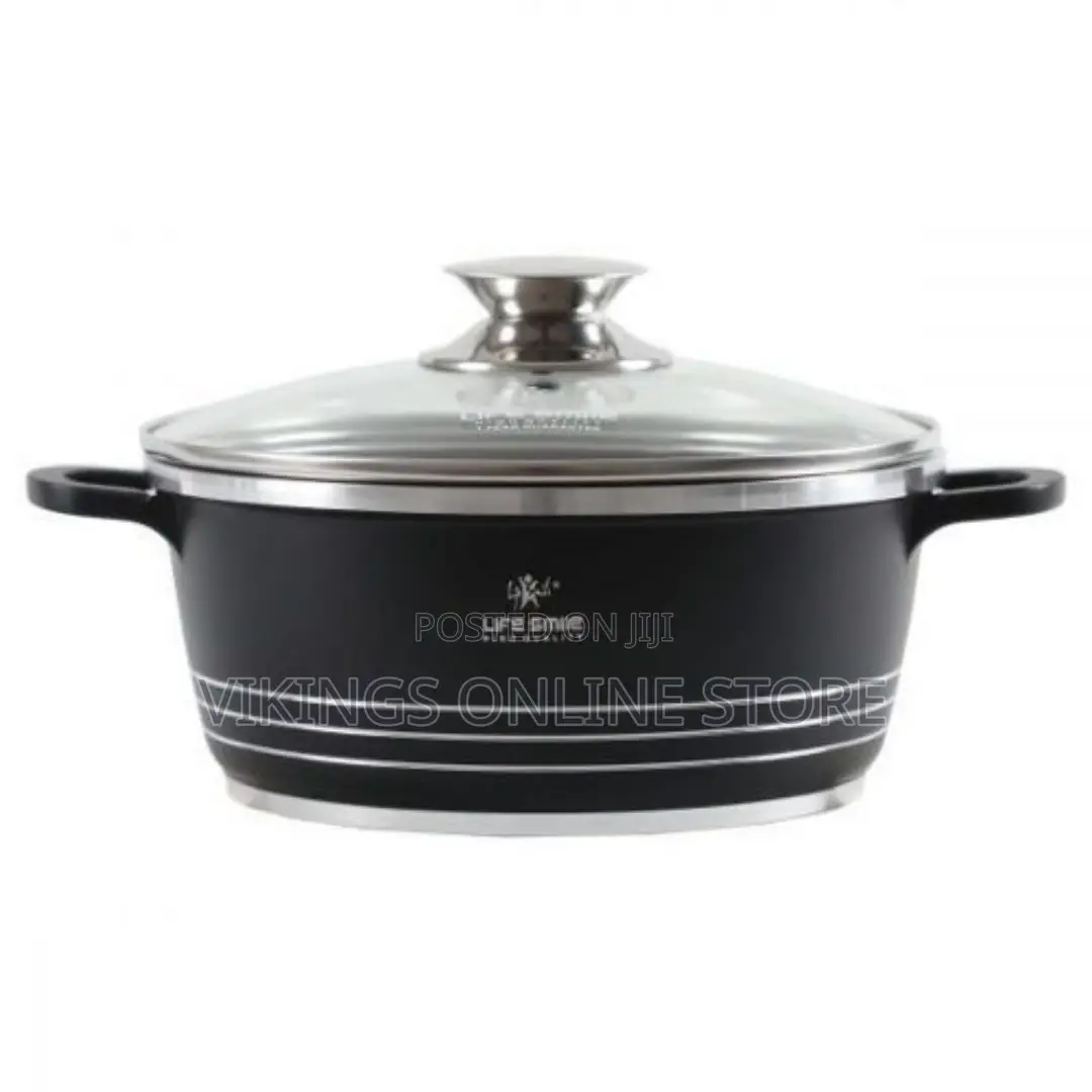 Life Smile 3 Pieces of Non-Stick Serving/Saucepans/Cookware