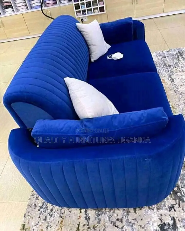 3 Seater Sofa Seat in Blue Colour