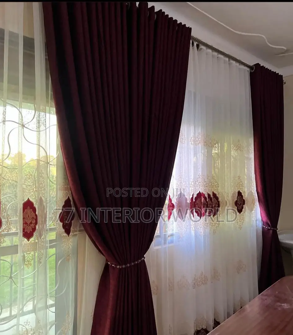 Unique Maroon Curtains