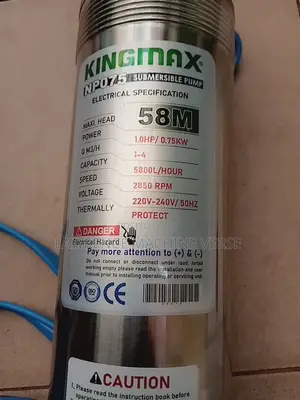 Water Pump King Max 58m With Control Box