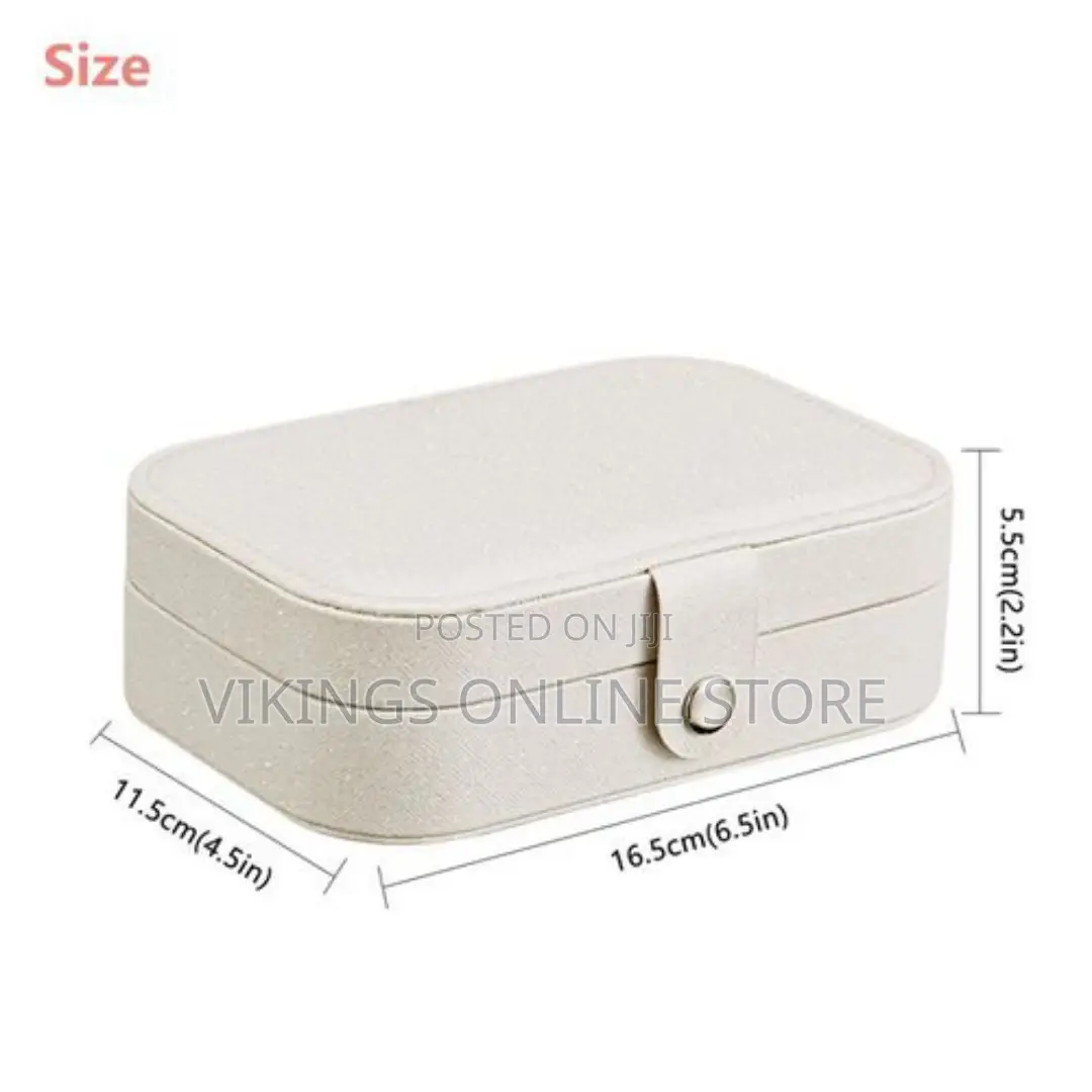 Double Layer Soft Travel Jewelry Box Organizer