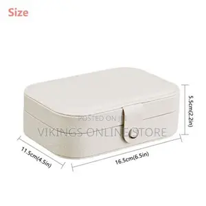 Double Layer Soft Travel Jewelry Box Organizer