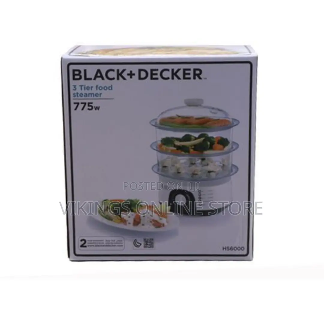 Black 3 Tierfood Steamer775w in Central Division Kitchen Appliances